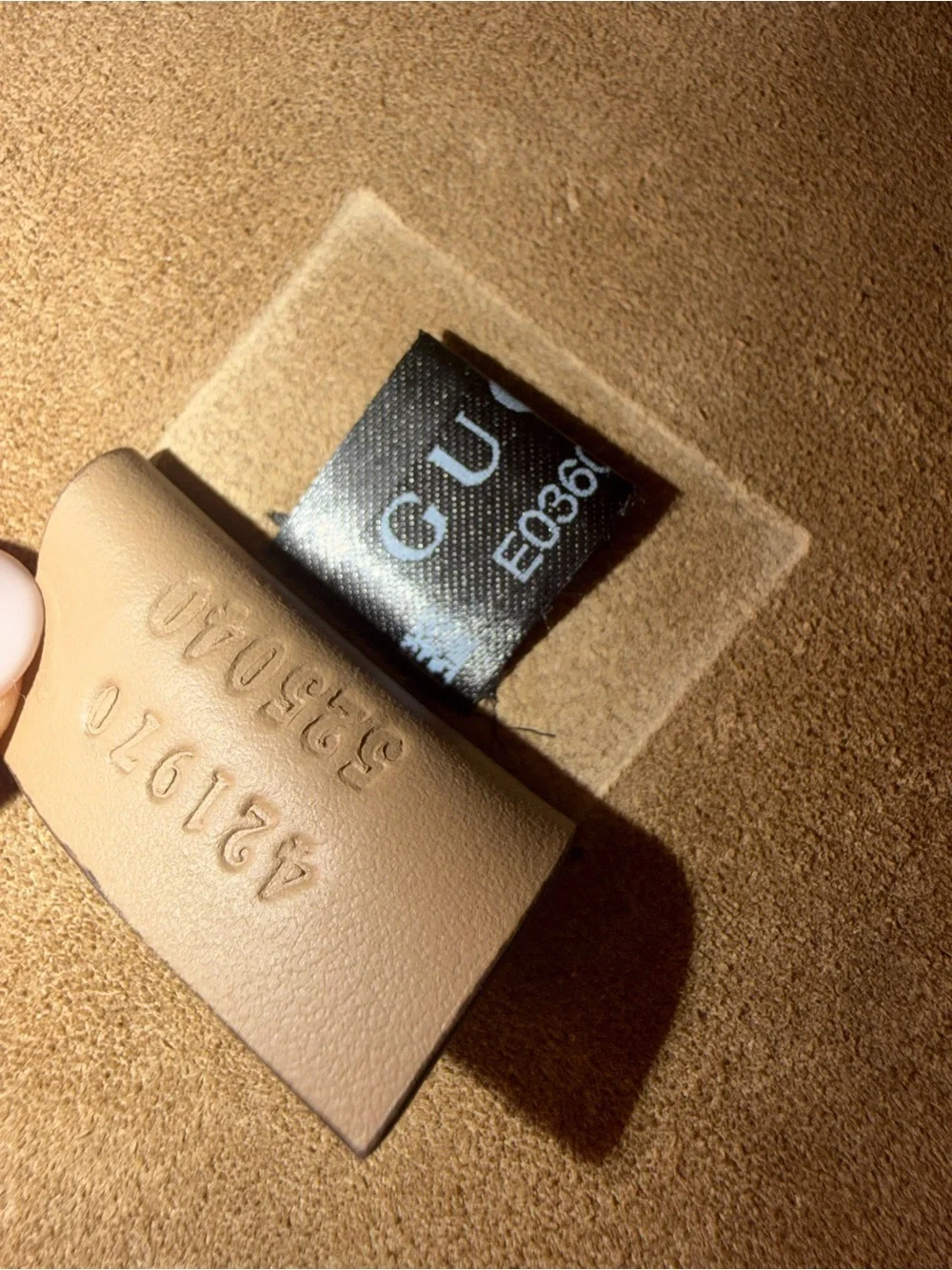 Gucci GG Supreme Small Shoulder Bag in Brown and Tan with Silver Hardware